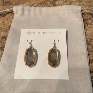 Kendra Scott Iridescent Green Earrings Dani